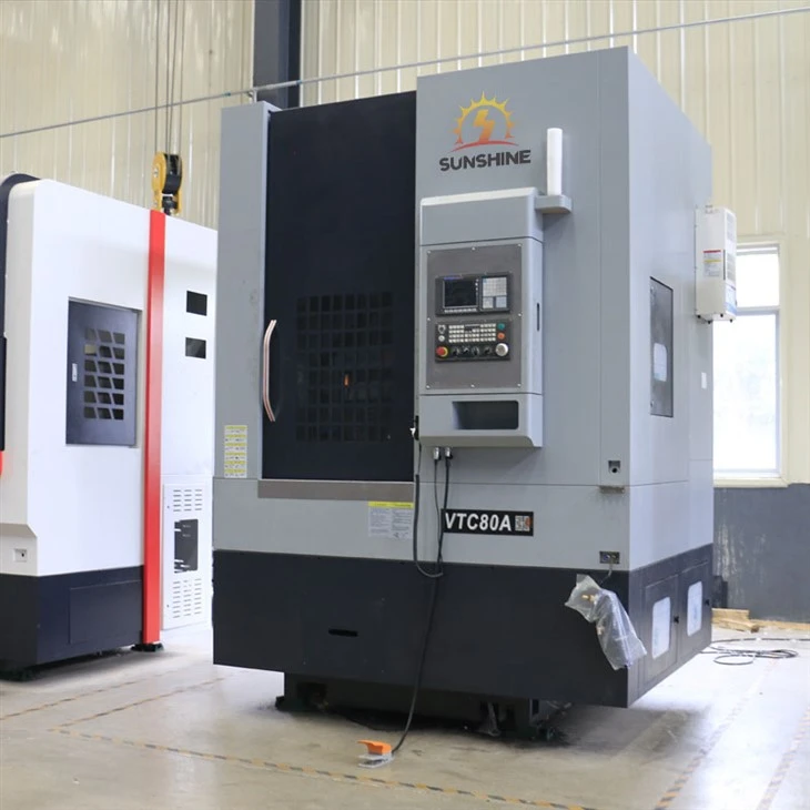 מחרטה אנכית VTC80 CNC, עיבוד דיסק ביעילות גבוהה, מחרטה מיוחדת לתופי בלמים לרכב